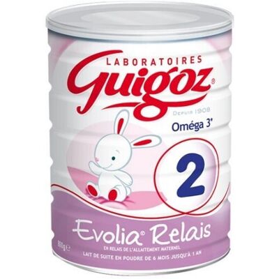 Guigoz Evolia Relais 2ème âge - Lait pour bébé - Publicité Guigoz Evolia Relais 2ème âge - Lait pour bébé - Publicité