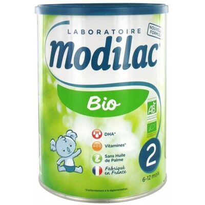 Modilac Bio 2ème Âge 800g - Lait pour bébé - Publicité Modilac Bio 2ème Âge 800g - Lait pour bébé - Publicité