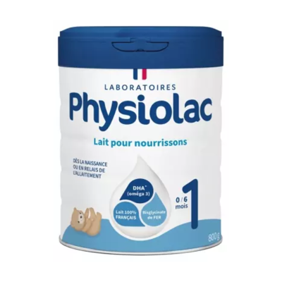 Physiolac Lait Infantile 0-6 Mois - Poudre - Publicité Physiolac Lait Infantile 0-6 Mois - Poudre - Publicité