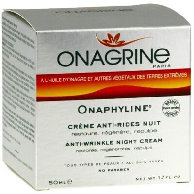 Crème Nuit Onagrine Onaphyline - Soin Régénérant Anti-Âge - Publicité Crème Nuit Onagrine Onaphyline - Soin Régénérant Anti-Âge - Publicité
