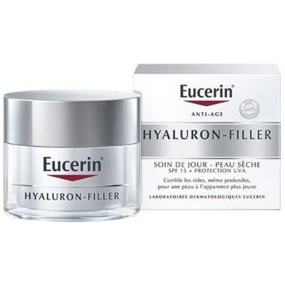 Crème de Jour Eucerin Hyaluron-Filler Peau Sèche SPF15 - Publicité Crème de Jour Eucerin Hyaluron-Filler Peau Sèche SPF15 - Publicité