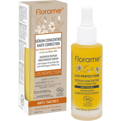 Florame Lys Perfection Sérum Concentré Haute Correction Anti-tâches 30 ml - Publicité Florame Lys Perfection Sérum Concentré Haute Correction Anti-tâches 30 ml - Publicité