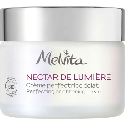 Melvita Nectar de Lumière Crème Perfectrice Eclat Bio 50ml - Publicité Melvita Nectar de Lumière Crème Perfectrice Eclat Bio 50ml - Publicité