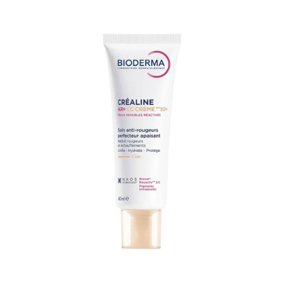 Bioderma Crealine AR+ CC Crème SPF50+ - Soin apaisant, perfectionneur anti-rougeurs - Publicité Bioderma Crealine AR+ CC Crème SPF50+ - Soin apaisant, perfectionneur anti-rougeurs - Publicité