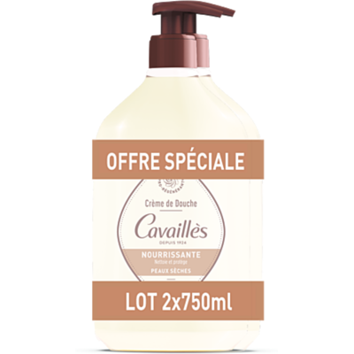 ROGÉ CAVAILLÈS Cavaillès Crème de Douche Nourrissante Karité & Magnolia Peaux Sèches 2 x 750ml - Publicité ROGÉ CAVAILLÈS Cavaillès Crème de Douche Nourrissante Karité & Magnolia Peaux Sèches 2 x 750ml - Publicité
