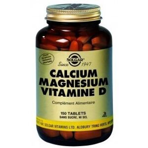 Solgar calcium magnesium vitamine D 150 comprimes