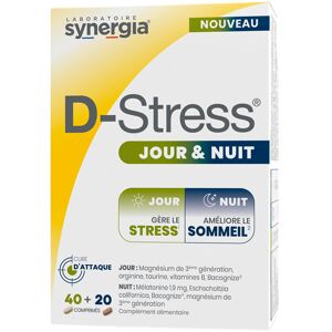 Synergia D-Stress jour & nuit 60 comprimes