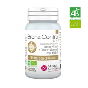 Natural Nutrition Bronz Control BIO 120 gélules - Publicité Natural Nutrition Bronz Control BIO 120 gélules - Publicité