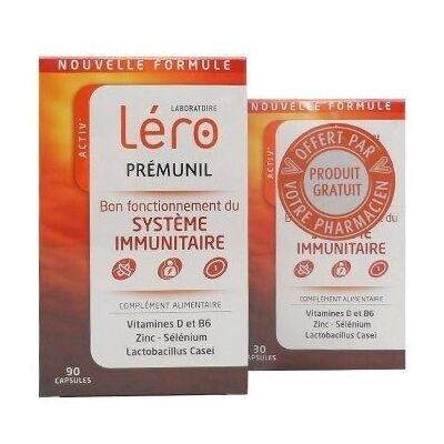 Léro Activ' Prémunil Soutien Immunitaire Adultes - 120 Capsules - Publicité Léro Activ' Prémunil Soutien Immunitaire Adultes - 120 Capsules - Publicité