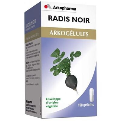 Arkopharma Arkogélules Radis Noir - Complément Alimentaire - Publicité Arkopharma Arkogélules Radis Noir - Complément Alimentaire - Publicité