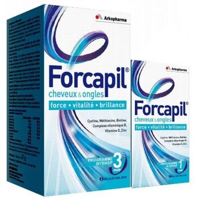Forcapil complément alimentaire 180 + 60 gélules (Arkopharma) - Publicité Forcapil complément alimentaire 180 + 60 gélules (Arkopharma) - Publicité