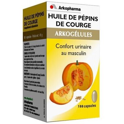 ARKOPHARMA ARKOCAPS Huile de Graine de Citrouille Capsules - Complément Alimentaire - Publicité ARKOPHARMA ARKOCAPS Huile de Graine de Citrouille Capsules - Complément Alimentaire - Publicité