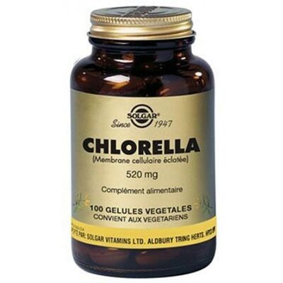 Solgar Chlorella Paroi Cellulaire Brisée - Capsules Végétales - Publicité Solgar Chlorella Paroi Cellulaire Brisée - Capsules Végétales - Publicité