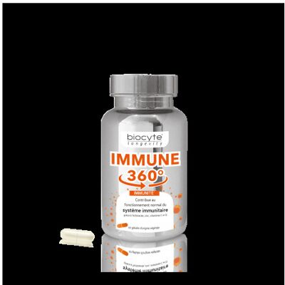 Biocyte Immune 360 ° - Soutien à la défense naturelle - 30 Gélules - Publicité Biocyte Immune 360 ° - Soutien à la défense naturelle - 30 Gélules - Publicité