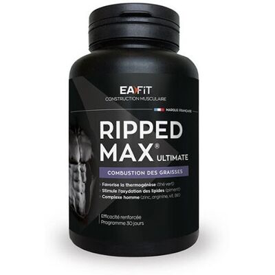 EAFIT Ripped Max Ultimate - Complément alimentaire brûleur de graisse - 120 gélules - Publicité EAFIT Ripped Max Ultimate - Complément alimentaire brûleur de graisse - 120 gélules - Publicité