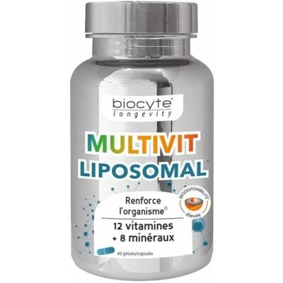 Biocyte Longevity Multivitam Liposomal 60 Gélules - Soutien Immunité & Énergie - Publicité Biocyte Longevity Multivitam Liposomal 60 Gélules - Soutien Immunité & Énergie - Publicité
