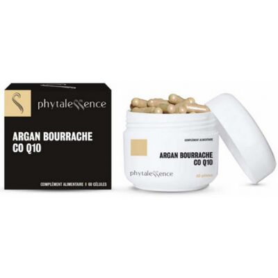 Phytalessence Argan Bourrache Q10 60 Gélules - Publicité Phytalessence Argan Bourrache Q10 60 Gélules - Publicité