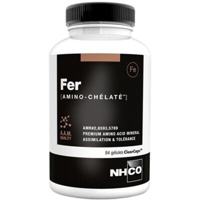 NHCO Marque Modèle - Fer Bisglycinate - Soutient Énergie & Immunité - Complément Alimentaire - Publicité NHCO Marque Modèle - Fer Bisglycinate - Soutient Énergie & Immunité - Complément Alimentaire - Publicité