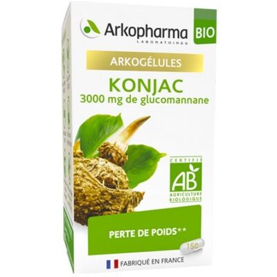 Complément de Konjac Arkopharma - Bio, 150 Gélules Végétales - Perte de poids - Publicité Complément de Konjac Arkopharma - Bio, 150 Gélules Végétales - Perte de poids - Publicité