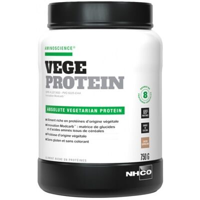 NHCO NUTRITION Nhco vege protein poudre cappuccino 750g - Publicité NHCO NUTRITION Nhco vege protein poudre cappuccino 750g - Publicité