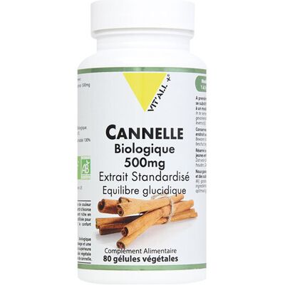 Vitall + Extrait de Cannelle de Ceylan - 80 Capsules Végétariennes - Publicité Vitall + Extrait de Cannelle de Ceylan - 80 Capsules Végétariennes - Publicité