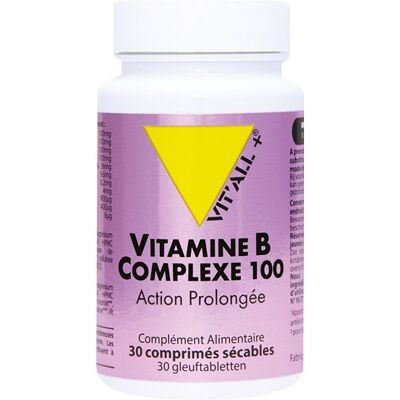VITALL+ Vitall + vitamine B complexe 100 - 30 comprimés - Publicité VITALL+ Vitall + vitamine B complexe 100 - 30 comprimés - Publicité