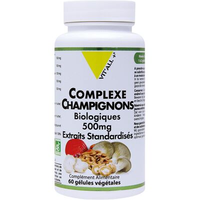 Complexe Champignons Bio Vit'all+ - Compléments alimentaires - Publicité Complexe Champignons Bio Vit'all+ - Compléments alimentaires - Publicité