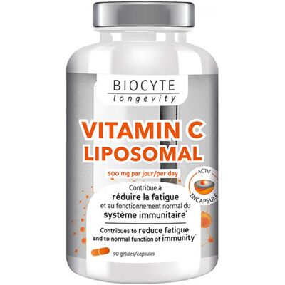Biocyte Vitamine C Liposomale - Soutient Immunité & Réduit Fatigue - 90 Gélules - Publicité Biocyte Vitamine C Liposomale - Soutient Immunité & Réduit Fatigue - 90 Gélules - Publicité