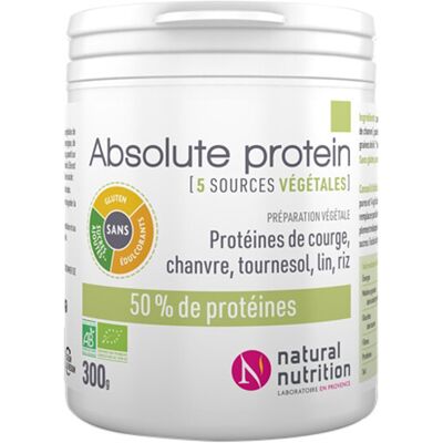 Natural Nutrition Absolute Protein - Mélange de Protéines Végétales - Publicité Natural Nutrition Absolute Protein - Mélange de Protéines Végétales - Publicité