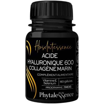 Phytalessence Acide Hyaluronique Hydrolysé Collagène Marin 60 Gélules - Publicité Phytalessence Acide Hyaluronique Hydrolysé Collagène Marin 60 Gélules - Publicité