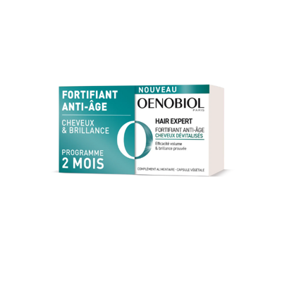 Oenobiol Hair Expert Fortifiant Anti-Âge 2x30 Capsules - Compléments Alimentaires - Cheveux & Ongles - Publicité Oenobiol Hair Expert Fortifiant Anti-Âge 2x30 Capsules - Compléments Alimentaires - Cheveux & Ongles - Publicité
