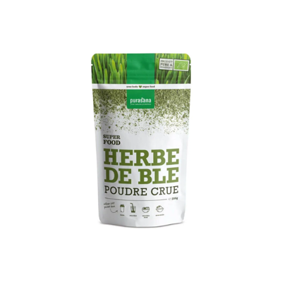 Purasana Poudre d'Herbe de Blé Bio - Soutient la Digestion & Vitalité - Publicité Purasana Poudre d'Herbe de Blé Bio - Soutient la Digestion & Vitalité - Publicité