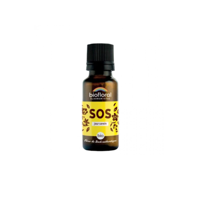 Biofloral SOS Jour Serein Bio - Complexe Secours Fleurs de Bach Granules 19,5 g - Publicité Biofloral SOS Jour Serein Bio - Complexe Secours Fleurs de Bach Granules 19,5 g - Publicité