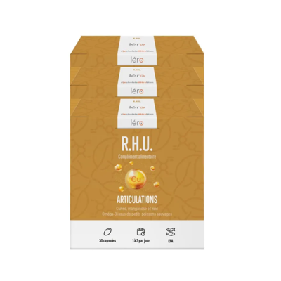 LERO LÉRO RHU Raideur Articulaire, 90 capsules - Lot de 3 - Publicité LERO LÉRO RHU Raideur Articulaire, 90 capsules - Lot de 3 - Publicité