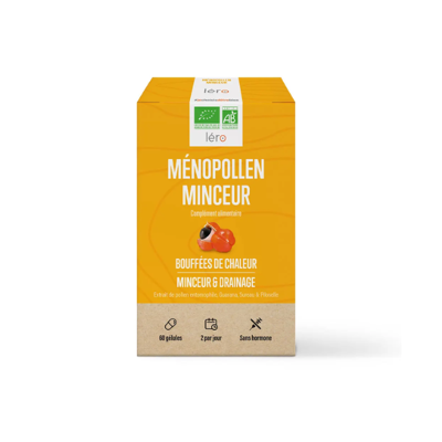 Léro Menopollen - Sans Hormones & Naturel - 60 Gélules - Publicité Léro Menopollen - Sans Hormones & Naturel - 60 Gélules - Publicité