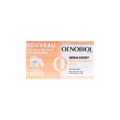 Oenobiol Derma Expert Acide Hyaluronique 420mg - Anti-âge - Publicité Oenobiol Derma Expert Acide Hyaluronique 420mg - Anti-âge - Publicité