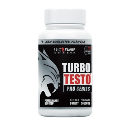 Eric Favre Turbo Testo Pro Series 120 Capsules - Booster de performance - Publicité Eric Favre Turbo Testo Pro Series 120 Capsules - Booster de performance - Publicité