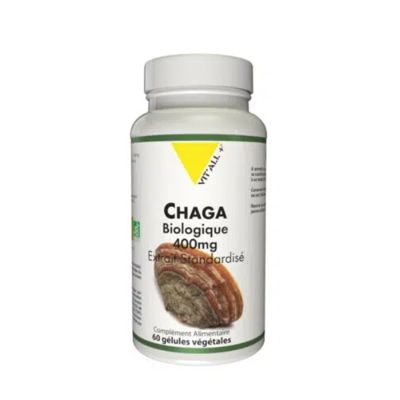 VITALL+ Vitall + Chaga BIO 400mg 60 gélules - Publicité VITALL+ Vitall + Chaga BIO 400mg 60 gélules - Publicité