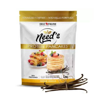 Eric Favre Need's Protein Pancakes 1kg - Publicité Eric Favre Need's Protein Pancakes 1kg - Publicité