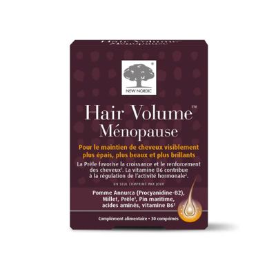 New Nordic Hair Volume Ménopause 30 Comprimés - Publicité New Nordic Hair Volume Ménopause 30 Comprimés - Publicité