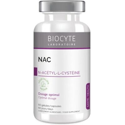 Biocyte Longevity NAC 590 mg - 60 gélules - Publicité Biocyte Longevity NAC 590 mg - 60 gélules - Publicité