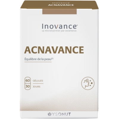 Inovance Acnavance - Complément peau contre l'acné - 60 capsules - Publicité Inovance Acnavance - Complément peau contre l'acné - 60 capsules - Publicité