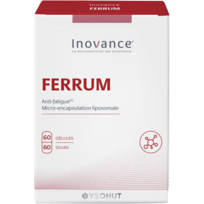 Inovance Ferrum 60 Gélules - Publicité Inovance Ferrum 60 Gélules - Publicité