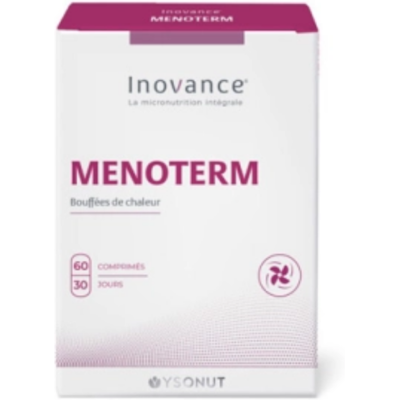 Inovance Menoterm Bouffées de Chaleur - 60 comprimés - Publicité Inovance Menoterm Bouffées de Chaleur - 60 comprimés - Publicité