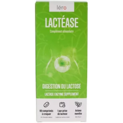 Léro Lactéase 60 Comprimés à Croquer - Complément alimentaire - Publicité Léro Lactéase 60 Comprimés à Croquer - Complément alimentaire - Publicité
