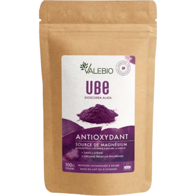 Valebio Poudre d'Ube 100 g - Publicité Valebio Poudre d'Ube 100 g - Publicité