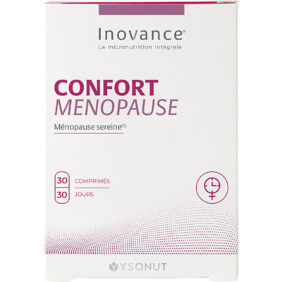 Inovance Confort ménopause 30 comprimés - Publicité Inovance Confort ménopause 30 comprimés - Publicité