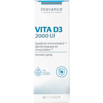 Inovance VITA D3 2000 UI 20ml - Publicité Inovance VITA D3 2000 UI 20ml - Publicité