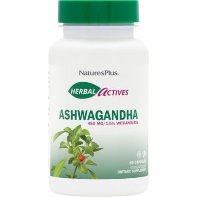Natures Plus Racine d'Ashwagandha 450 mg - Complément à base de plantes - Publicité Natures Plus Racine d'Ashwagandha 450 mg - Complément à base de plantes - Publicité