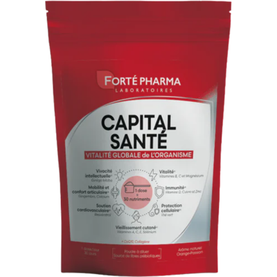Forté Pharma Capital Santé Vitalité Globale poudre 240 g - Publicité Forté Pharma Capital Santé Vitalité Globale poudre 240 g - Publicité
